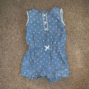 Babygirl denim romper
